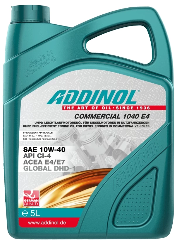 COMMERCIAL 1040 E4  5L ADDINOL