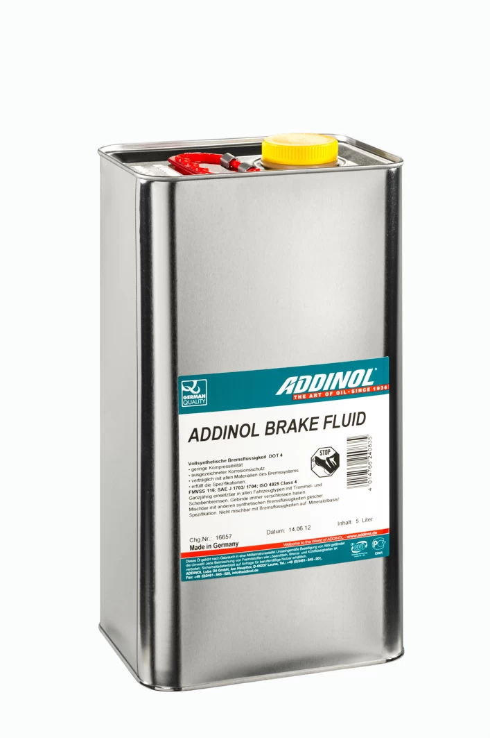 BRAKE FLUID DOT 4  5L  ADDINOL